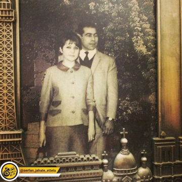غلامرضا تختی و همسرش شهلا توکلی در عکسی دیده نشده.
