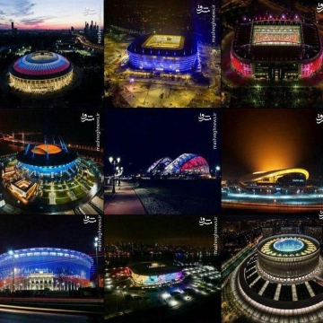 نمایی زیبا از ورزشگاه‌های میزبان بازی های فوتبال جام جهانی ۲۰۱۸ روسیه هستند.