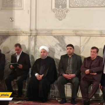 حضور رییس جمهوری در نخستین سالگرد ارتحال آیت الله هاشمی رفسنجانی
