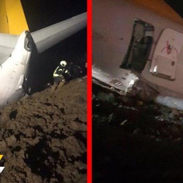 یک هواپیمای مسافربری در ترکیه، به دلیل سرعت زیاد از باند خارج شد