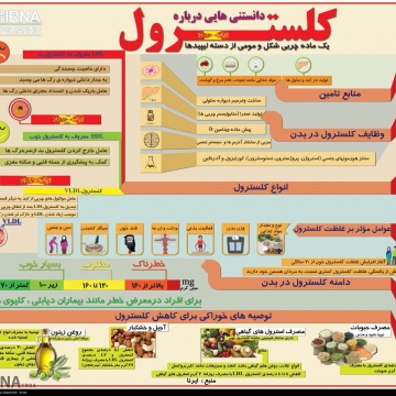 اینفوگرافیک : دانستنی هایی درباره کلسترول