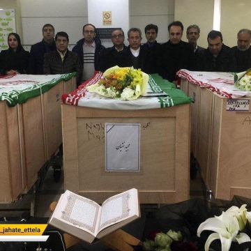 پیکرهای جان‌باختگان حادثه سانچی در شانگهای آماده انتقال به تهران