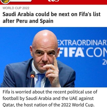 فدراسیون جهانی فوتبال عربستان را تهدید به کنار گذاشتن از جام جهانی ۲۰۱۸ روسیه کرد.