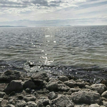 بخشی از دریاچه ارومیه است بعد از بارش‌های اخیر