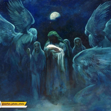 «بهانه خلقت»؛ تابلوی جدید حسن روح‌الامین به مناسبت میلاد حضرت زهرا(س)