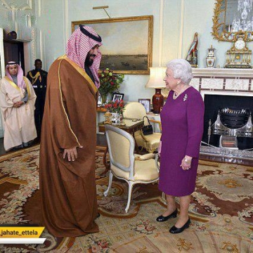 محمدبن سلمان،با ملکه انگلیس در کاخ باکینگهام لندن دیدار کرد