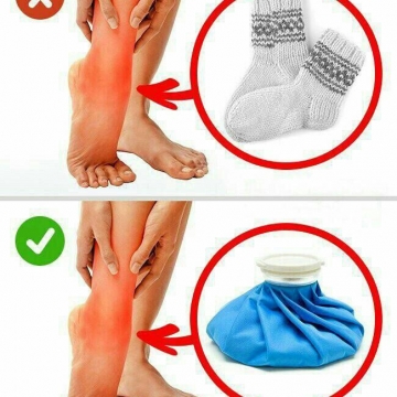 گرم کردن پای پیچ خورده وآسیب دیده اشتباه است