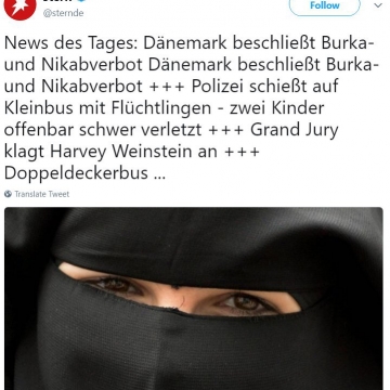 دانمارک قانون منع پوشیدن برقع و روبنده در اماکن عمومی را تصویب کرد
