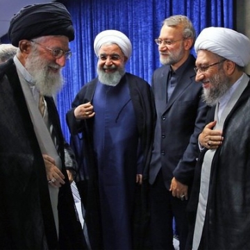 ديدار رمضانی رهبر معظم انقلاب با سران قوا
