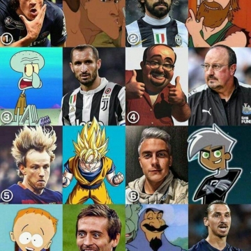 شباهت جالب برخی از ستارگان دنیای فوتبال با شخصیت های کارتونی