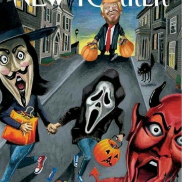 طرح روی جلد هالووینی مجله نیویورکر