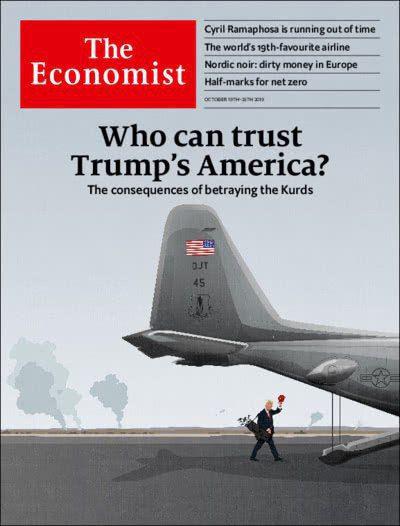 عکس‌روی جلد اکونومیست: در نتیجه‌ی خیانت به کردهای شمال سوریه