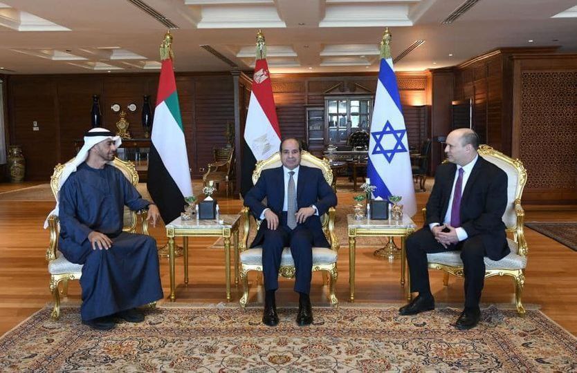 نشست کم‌سابقه رهبران اسرائيل، امارات و مصر با محوریت «ایران»