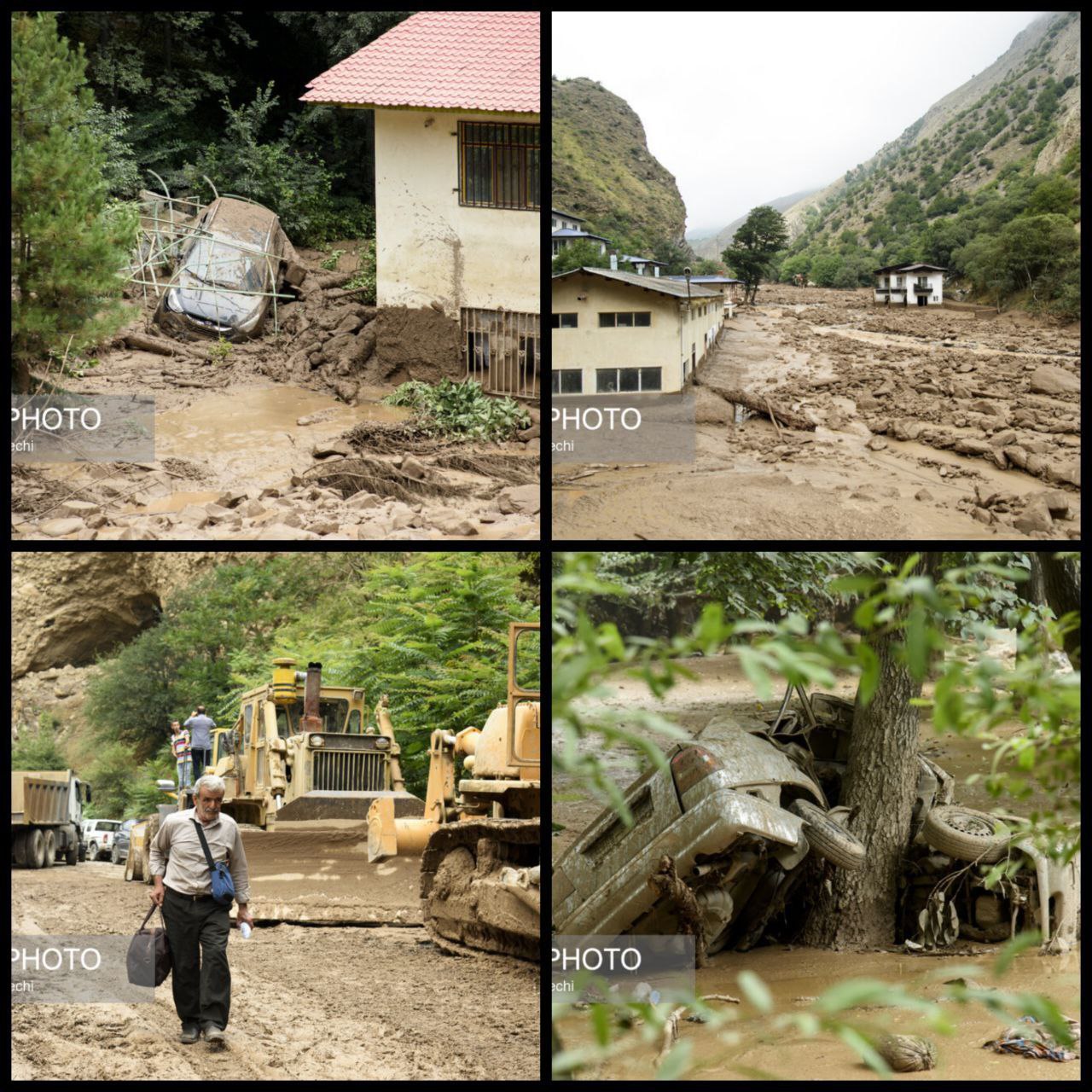 خسارت‌های سیل در غرب مازندران