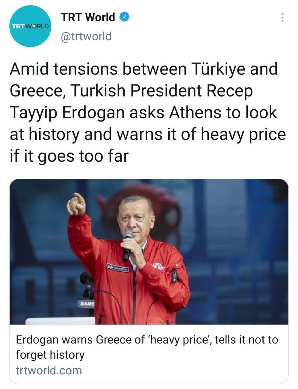 تنش بین آنکارا و آتن بالا گرفت / تهدید یونان توسط اردوغان