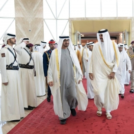 اولین سفر رسمی بن‌زاید به قطر پس از پایان بحران دیپلماتیک