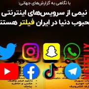 از بین ۱۳ سایت پربازدید دنیا، ۶ مورد در ایران فیلتر هستند