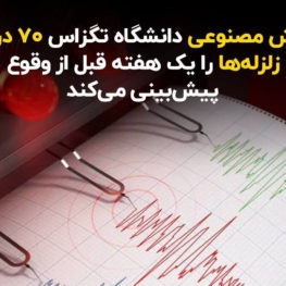 هوش مصنوعی دانشگاه تگزاس ٧٠ درصد زلزله‌ها را یک هفته قبل از وقوع پیش‌بینی می‌کند