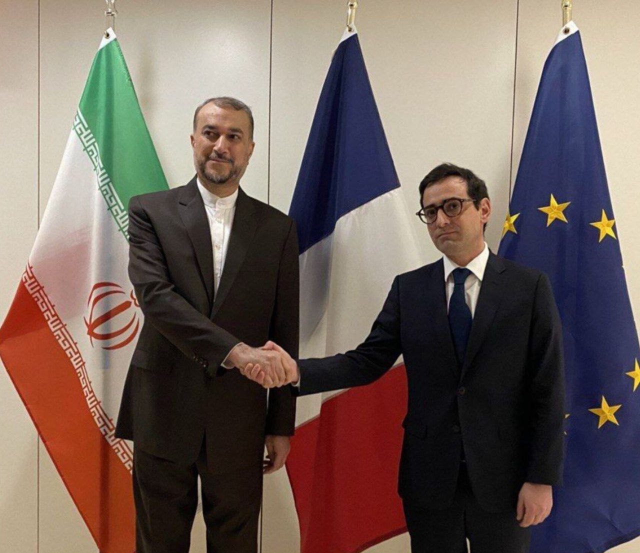 امیرعبداللهیان با وزیر امور خارجه فرانسه دیدار و گفت‌وگو کرد