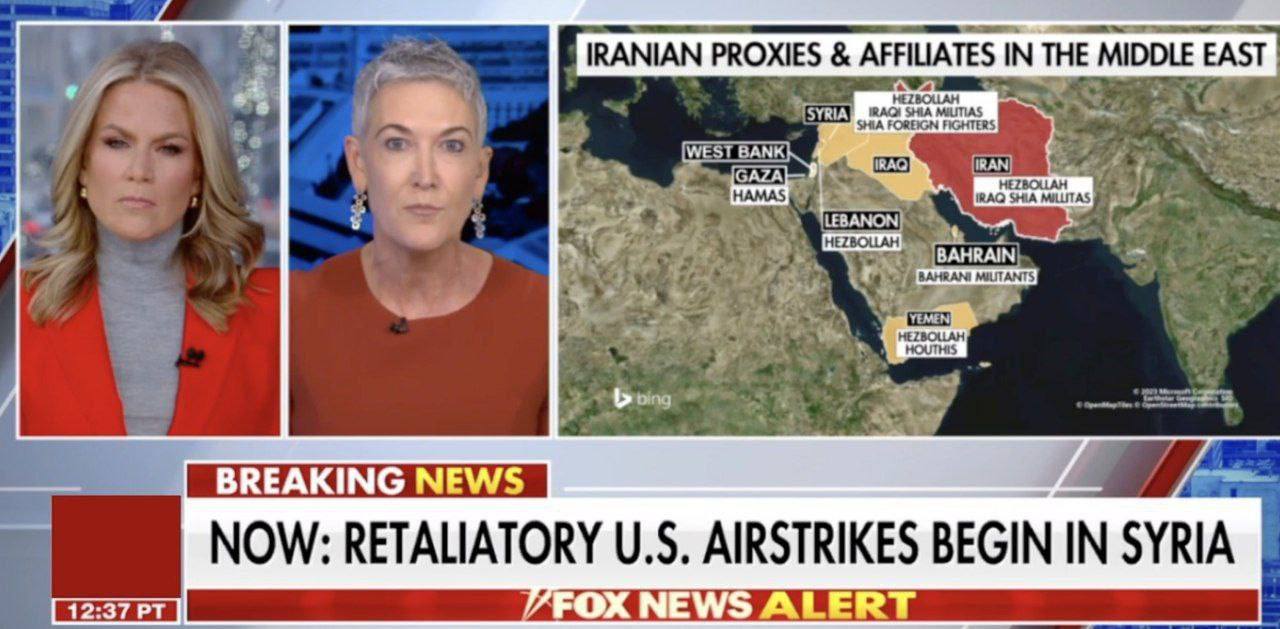 فاکس نیوز: حملات هوایی تلافی جویانه آمریکا در سوریه آغاز شد