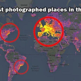 مناطقی از دنیا که بیشترین عکاسی از آنها می‌ شود.