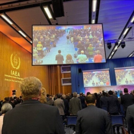 یک دقیقه سکوت به احترام ایران در کنفرانس بین‌المللی امنیت هسته‌ای در وین